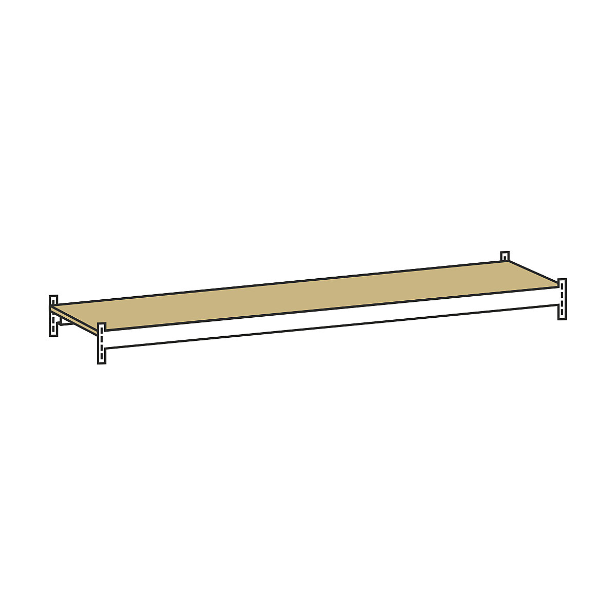 Additional shelf level with moulded chipboard – SCHULTE, width 2250 mm, depth 400 mm-4