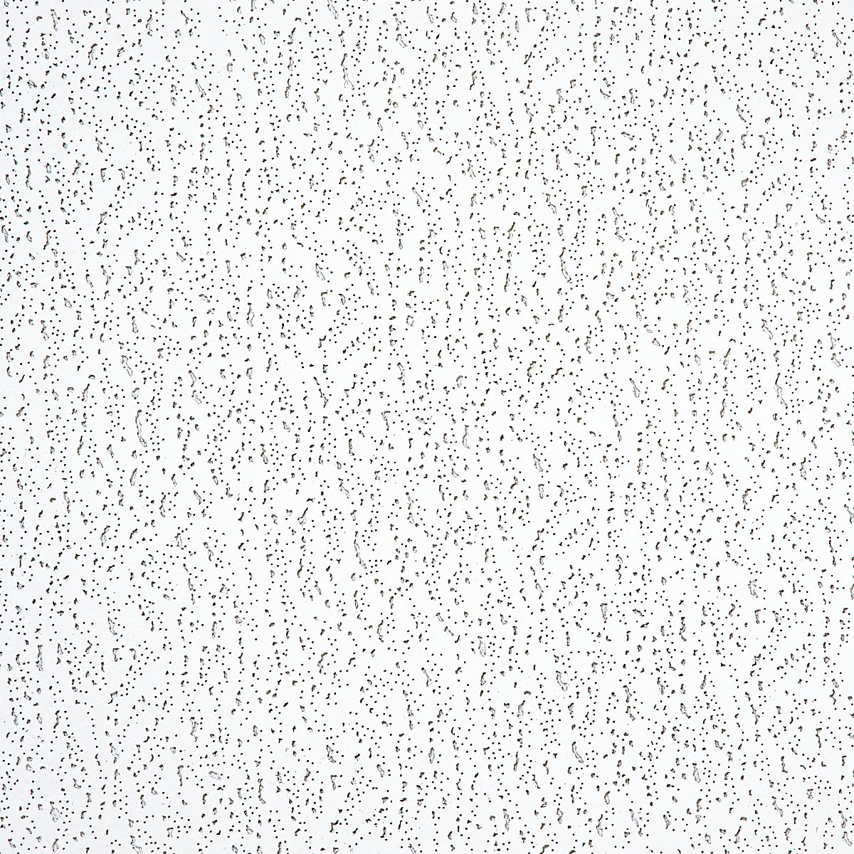 Ceiling section with inlaid white mineral fibre panels