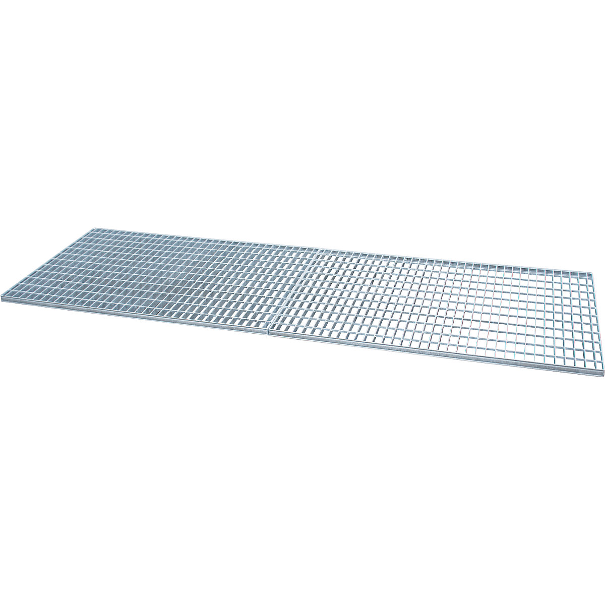 Grate – eurokraft pro, for sump trays for 200 l drums, zinc plated, LxWxH 2400 x 800 x 250 mm-2