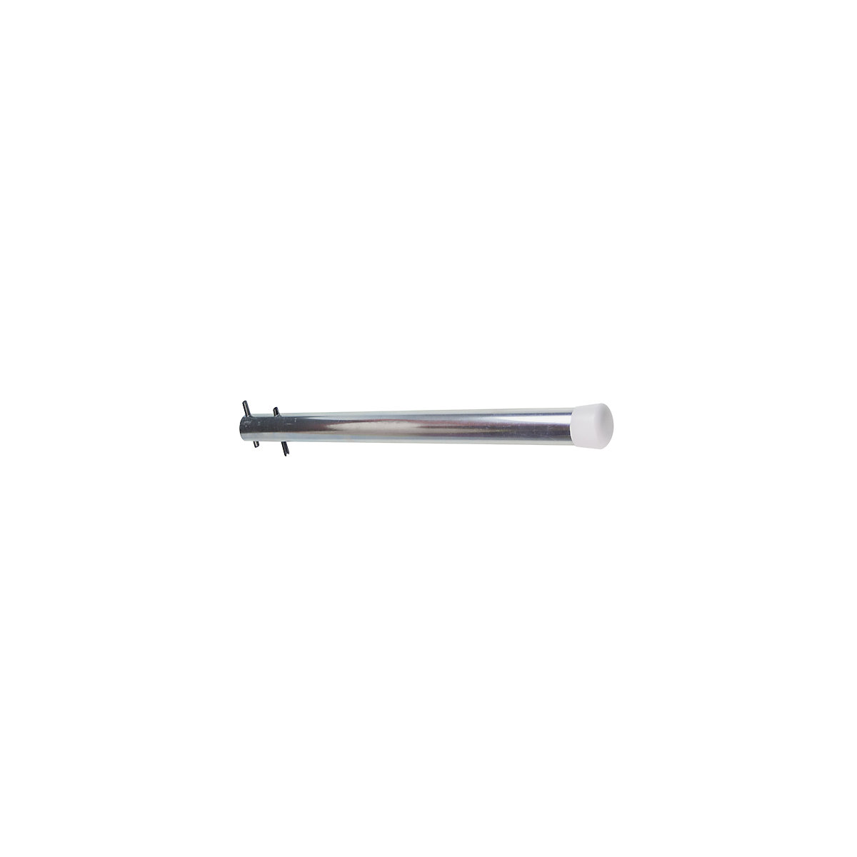 Partition tube with end cap – SCHULTE, for long goods shelf unit, depth 300 mm