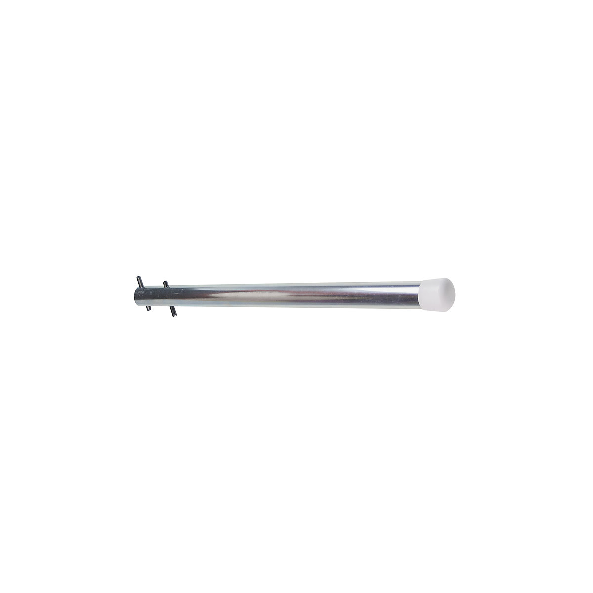 Partition tube with end cap – SCHULTE, for long goods shelf unit, depth 400 mm