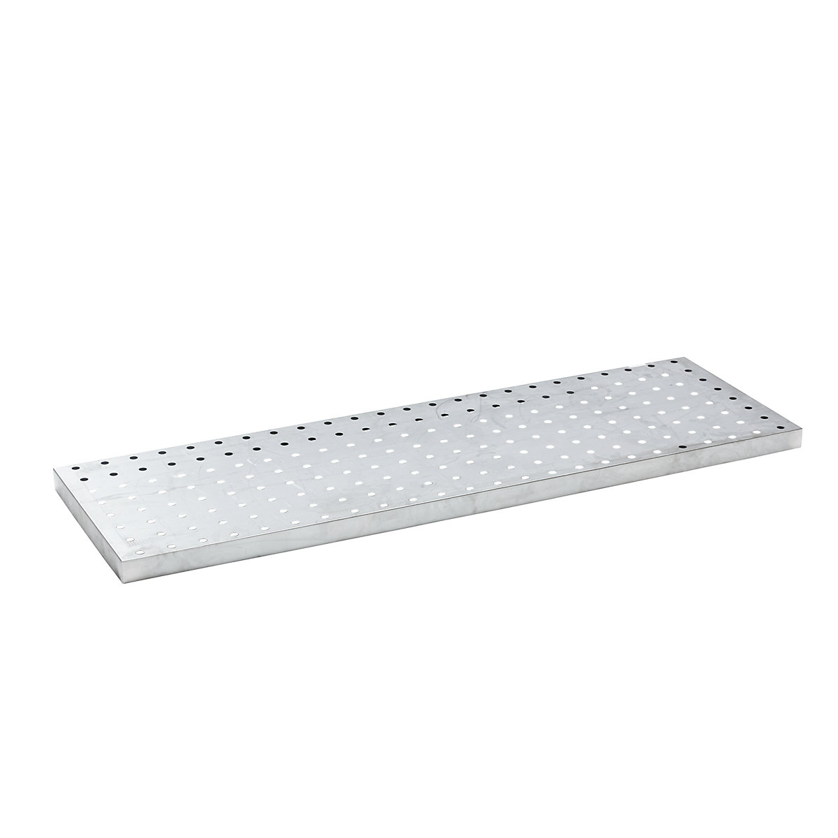 Perforated sheet metal grate – eurokraft basic, zinc plated, for LxWxH 1850 x 600 x 60 mm-3
