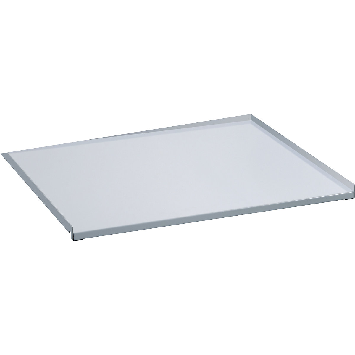 Sheet metal cover for extension frame – LISTA, partial extension, for WxD 890 x 860 mm, light grey
