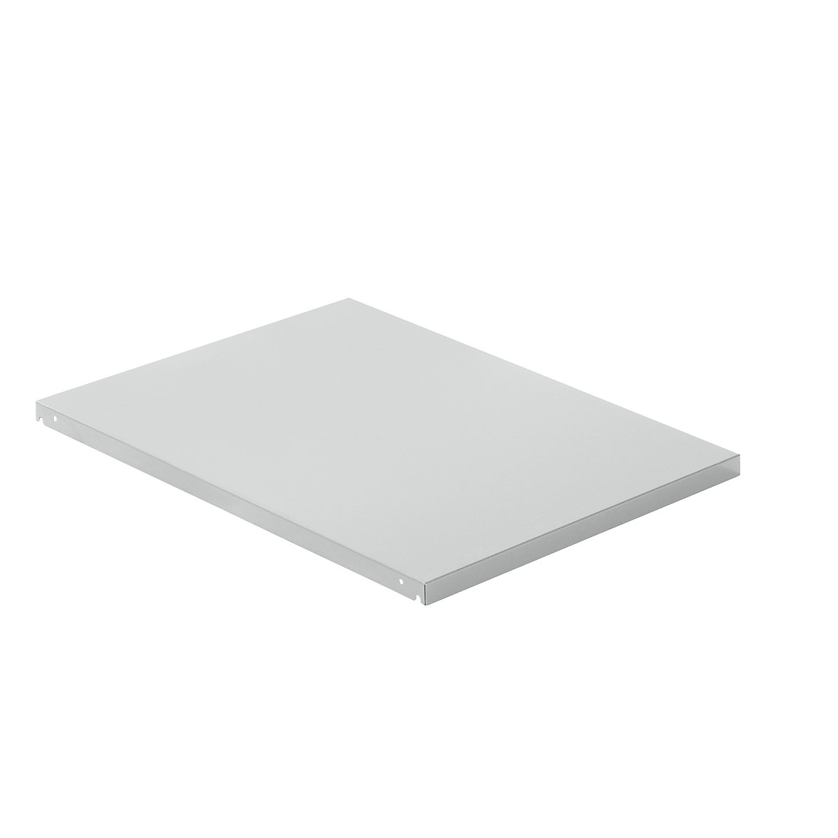 Sheet steel top shelf – LISTA, WxD 890 x 1260 mm, max. shelf load 100 kg, light grey