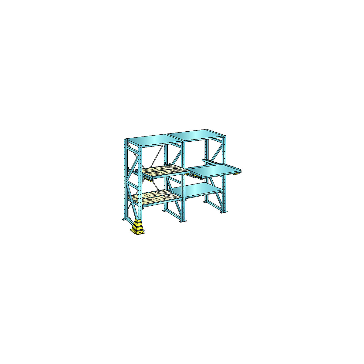 Sheet steel top shelf – LISTA (Product illustration 5)