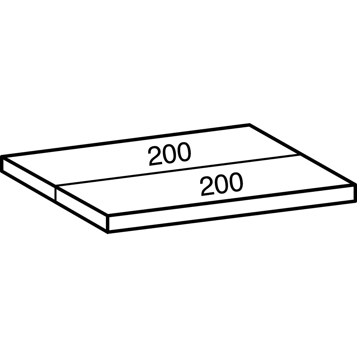 Shelf for industrial boltless shelf unit (Product illustration 14)