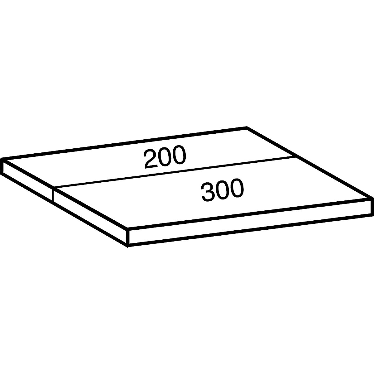 Shelf for industrial boltless shelf unit (Product illustration 11)