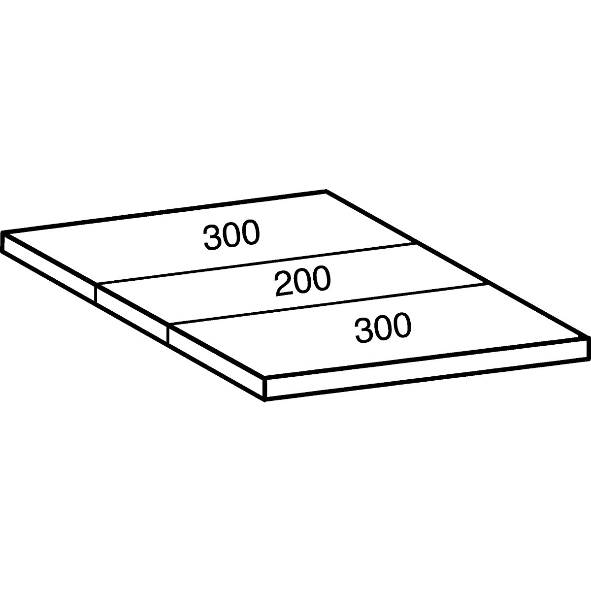 Shelf for industrial boltless shelf unit (Product illustration 14)