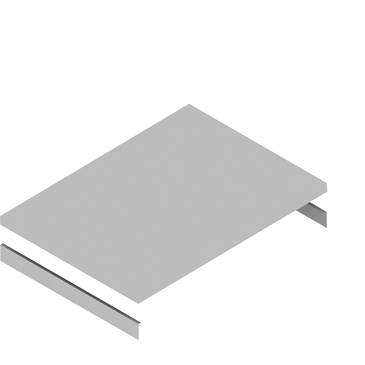 Shelf – hofe, zinc plate, incl. beams, WxD 1025 x 800 mm-2