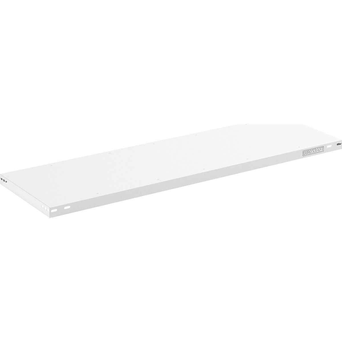 Shelf – eurokraft pro, light grey, medium duty, WxD 1300 x 500 mm