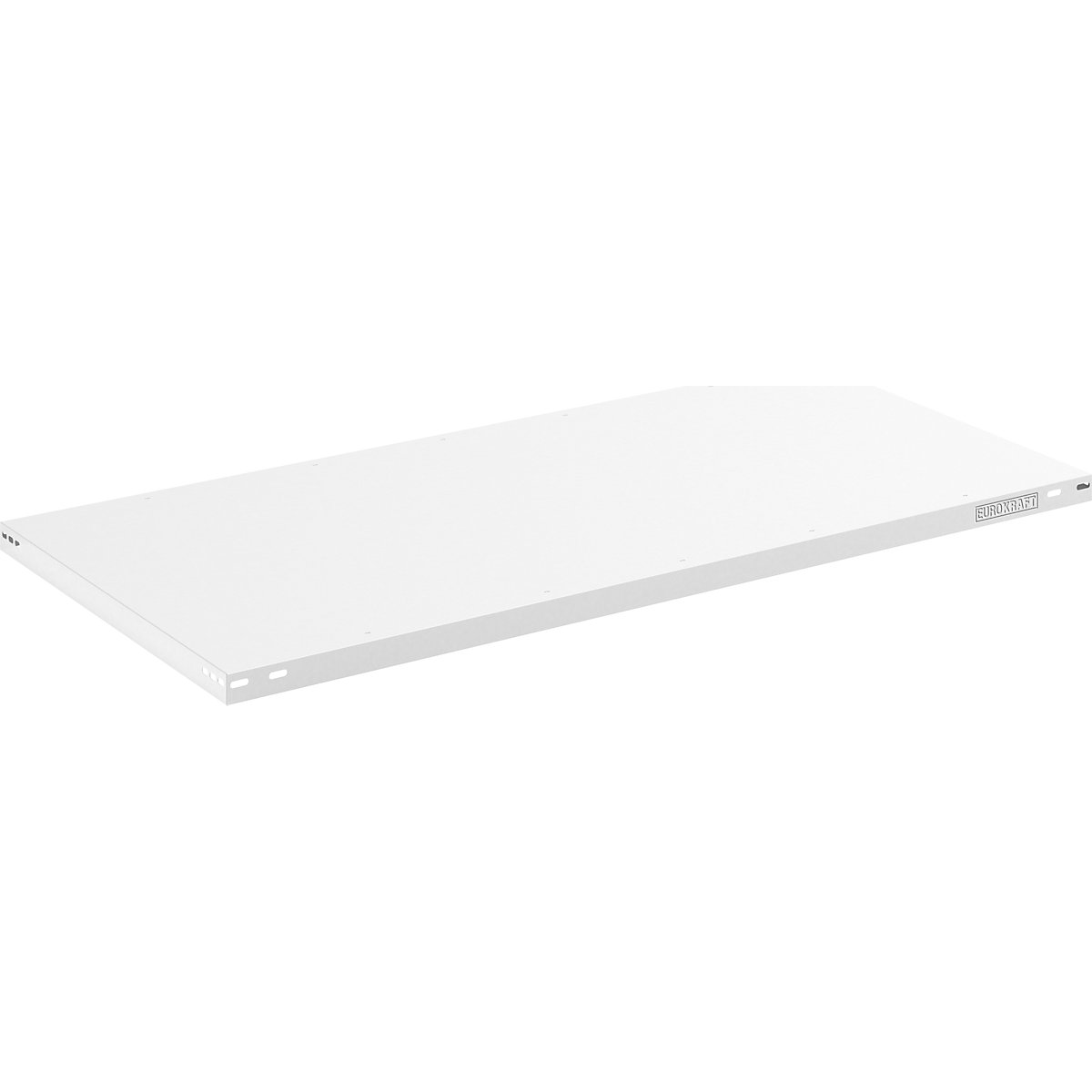 Shelf – eurokraft pro, light grey, medium duty, WxD 1300 x 800 mm