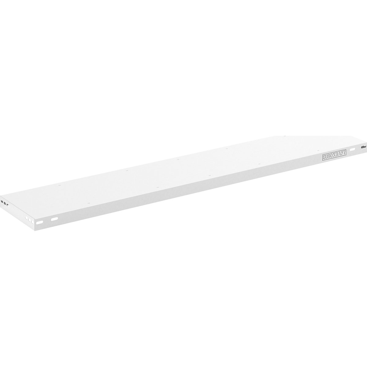 Shelf – eurokraft pro, light grey, medium duty, WxD 1300 x 300 mm