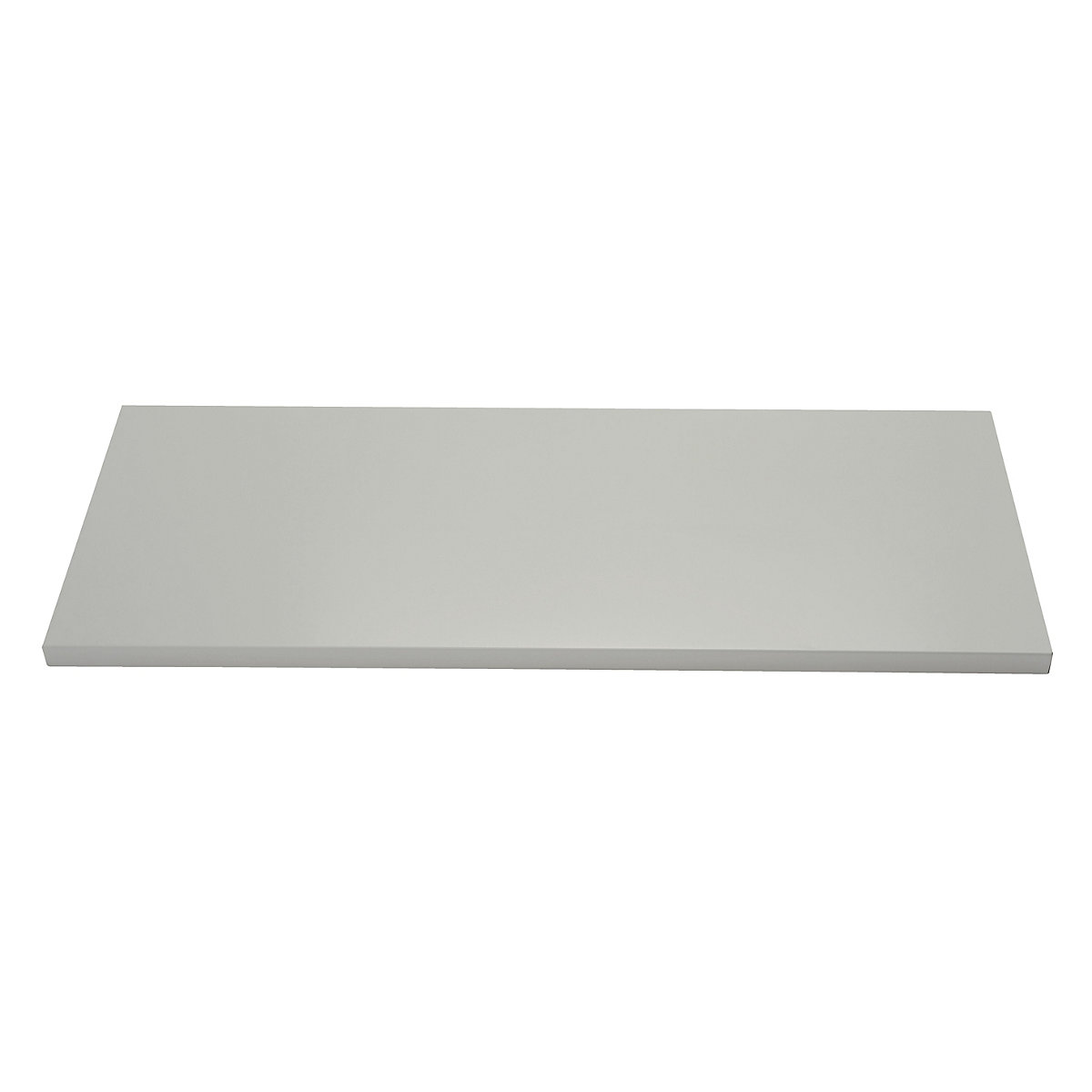 Shelf with lateral suspension device – BISLEY, for WxD 914 x 400 mm, light grey