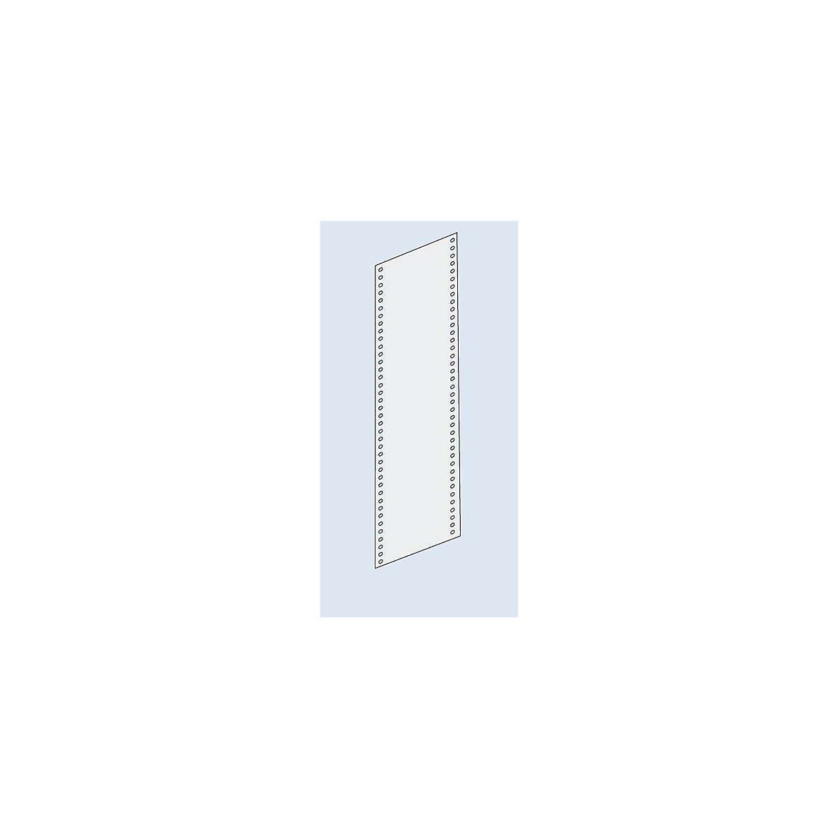 Side panel cladding – eurokraft pro, solid sheet, height 2000 mm, for depth 300 mm, light grey-3