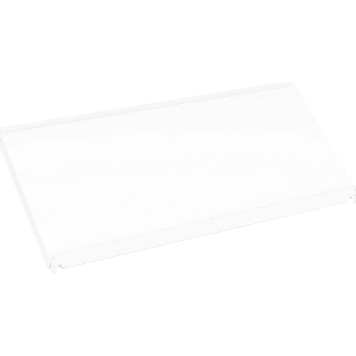 Slanted shelf – hofe, WxD 1300 x 600 mm, light grey RAL 7035