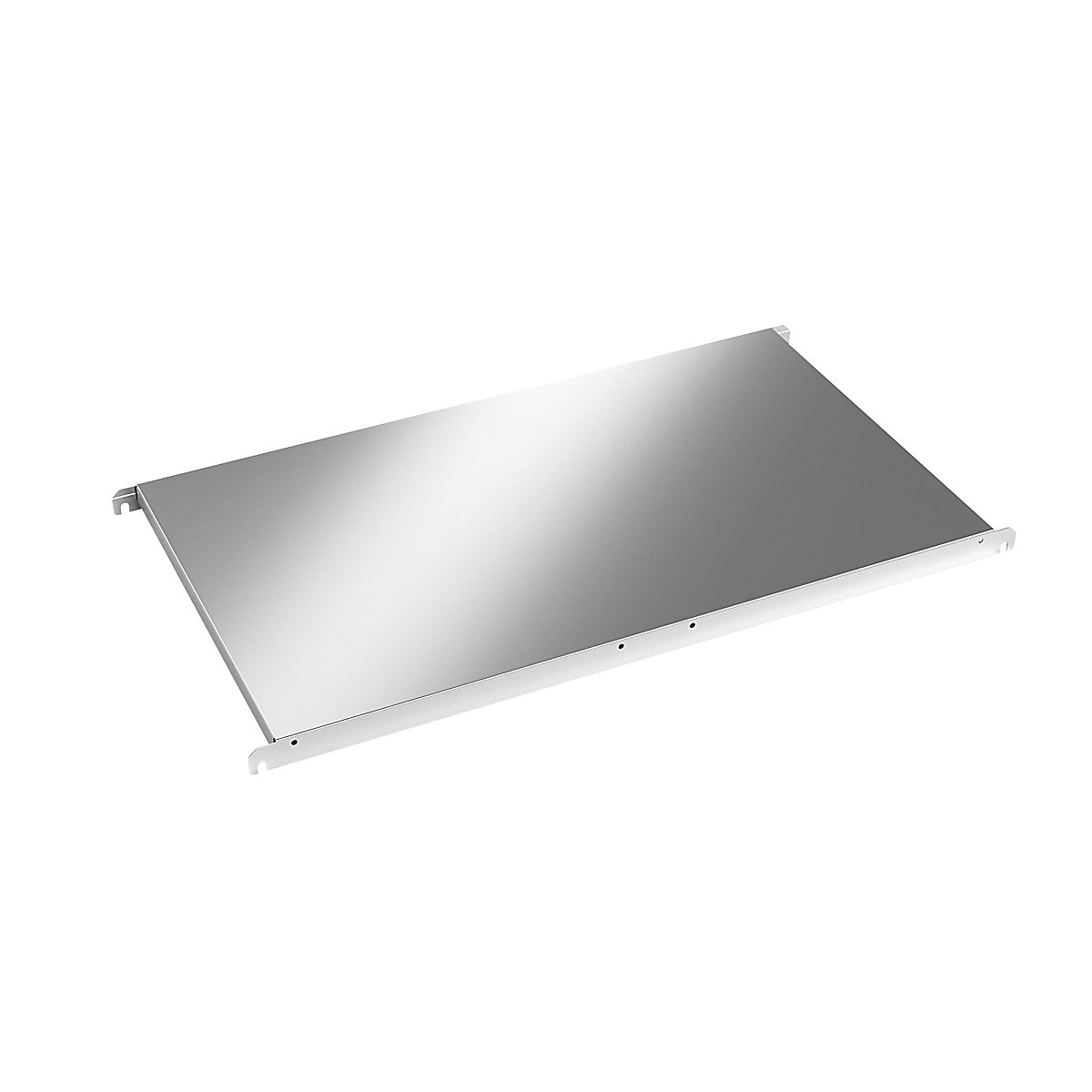 Stainless steel shelf, solid, WxD 940 x 540 mm