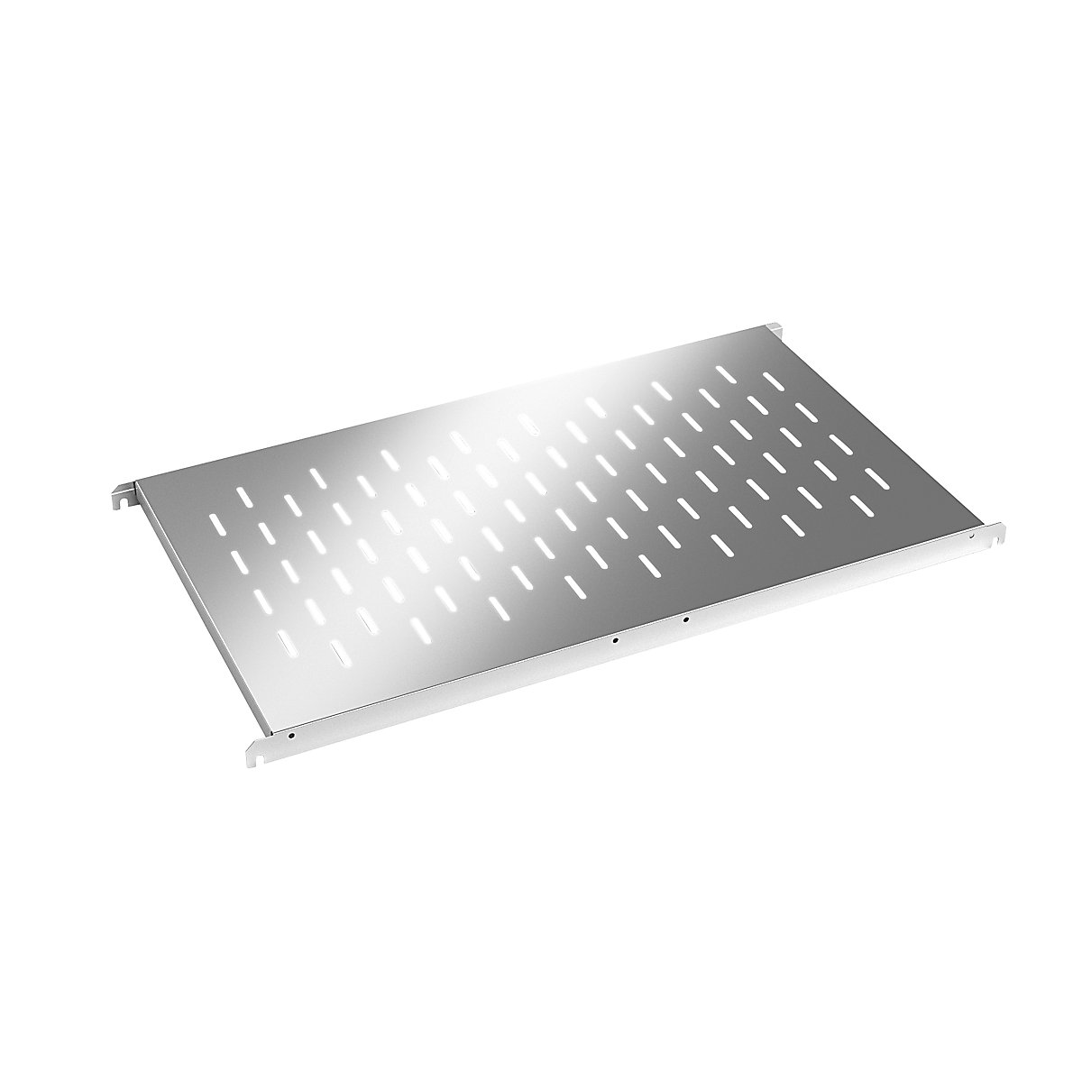 Stainless steel shelf, perforated, WxD 940 x 540 mm
