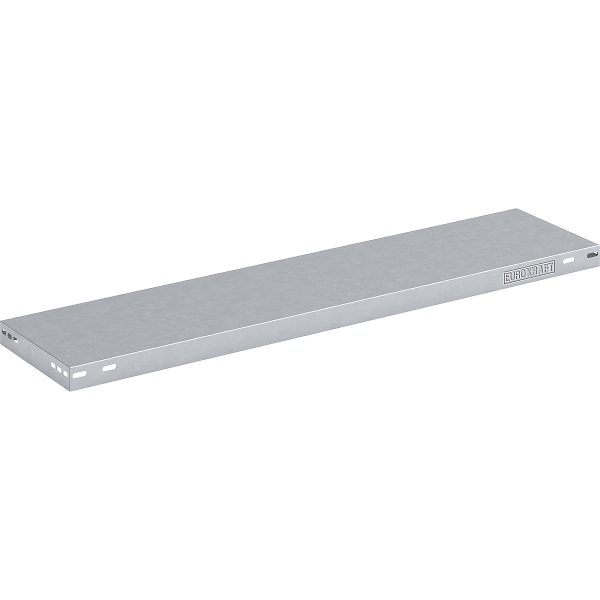 Steel shelf, max. load 125 kg – eurokraft pro, zinc plated, WxD 1000 x 300 mm