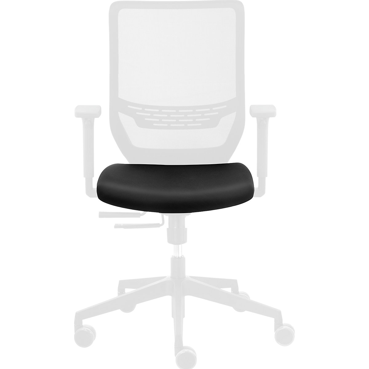 TO-SYNC seat cover – TrendOffice, for office swivel chair, black-6