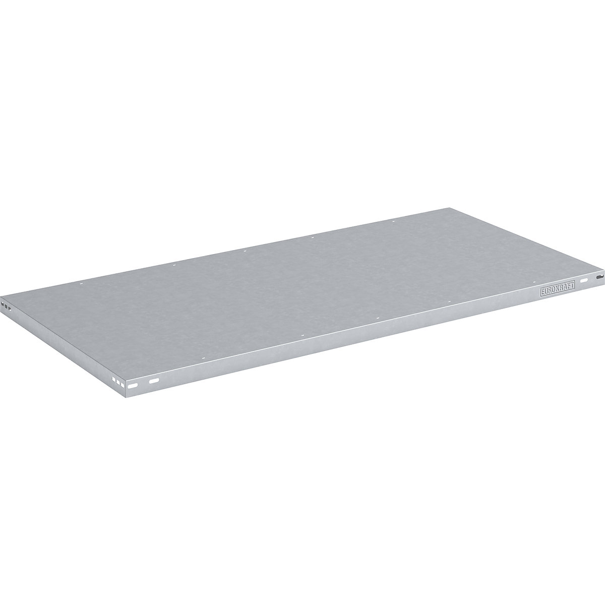 Zinc plated shelf – eurokraft pro, medium duty, WxD 1300 x 800 mm