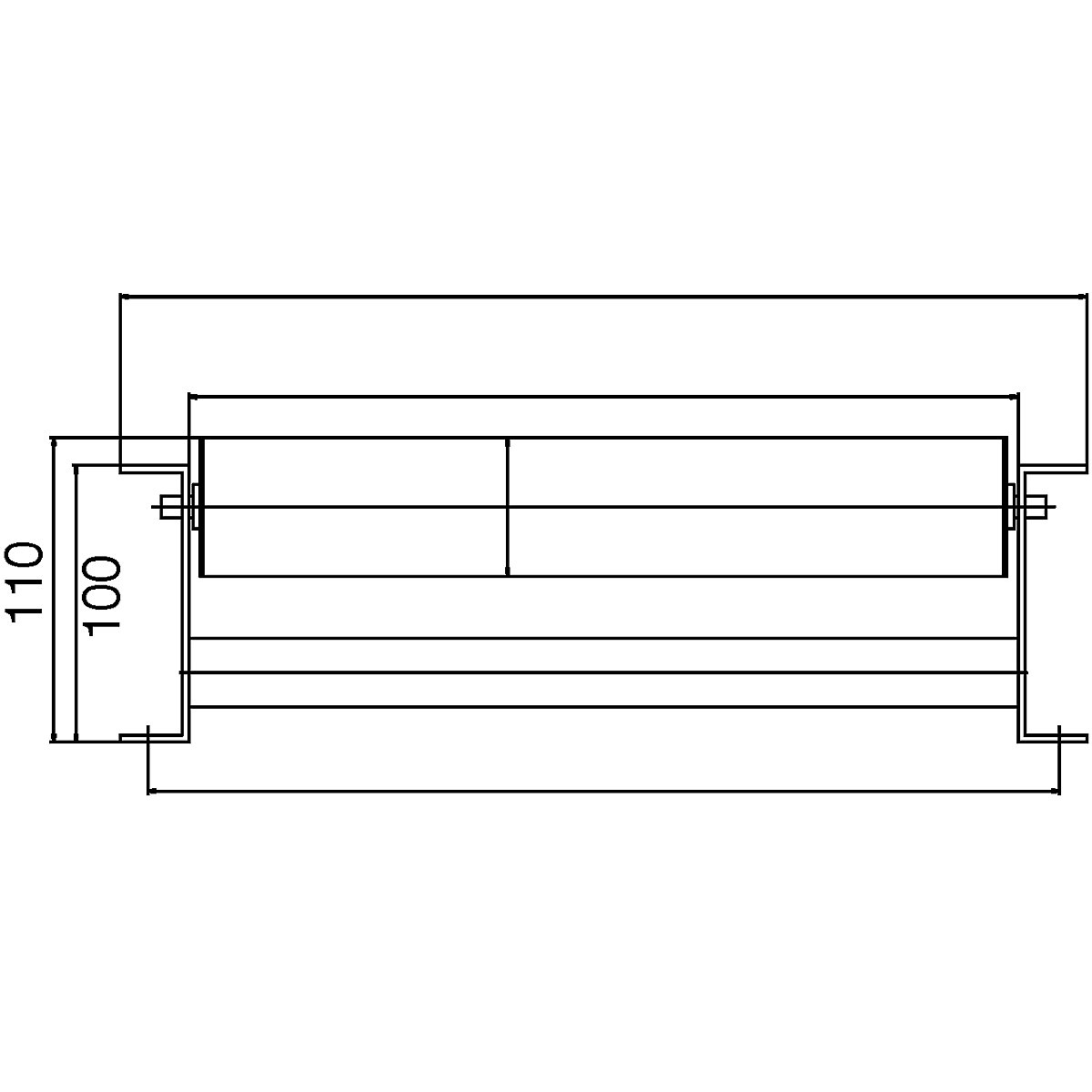 90° curve for roller conveyor – Gura (Product illustration 6)-5