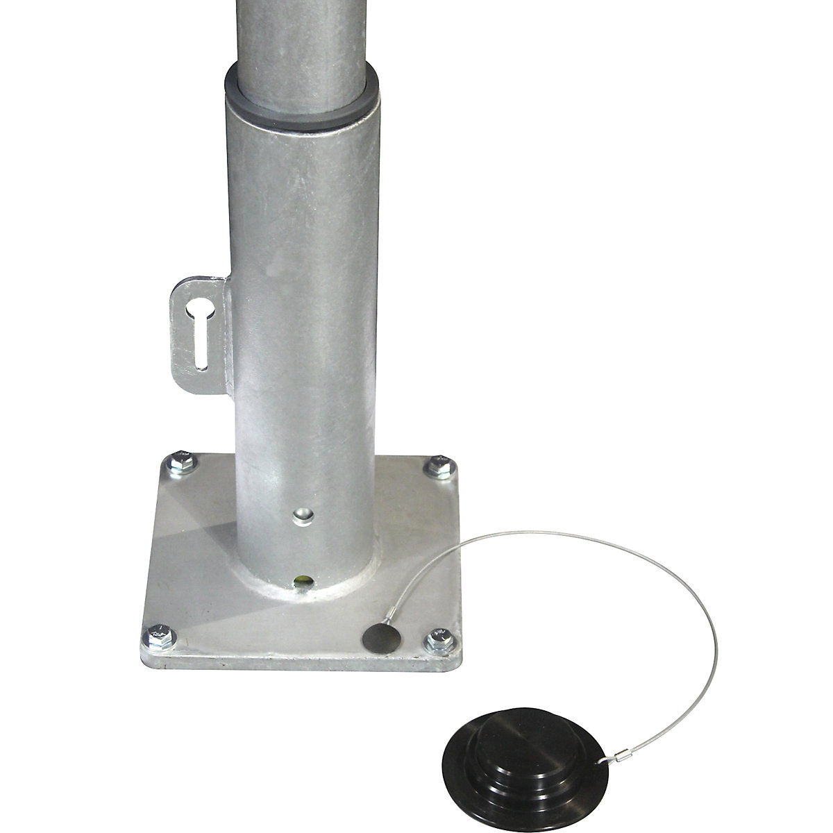 Base mount pedestal – Thern, for FIRST MATE, COMMANDER 500, ENSIGN 500 slewing crane, electrolytically zinc plated, 2+ items-1