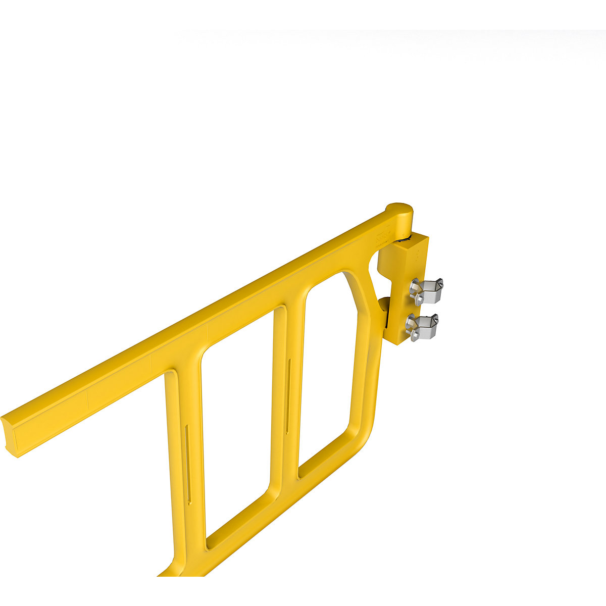 Clamp for industrial safety door