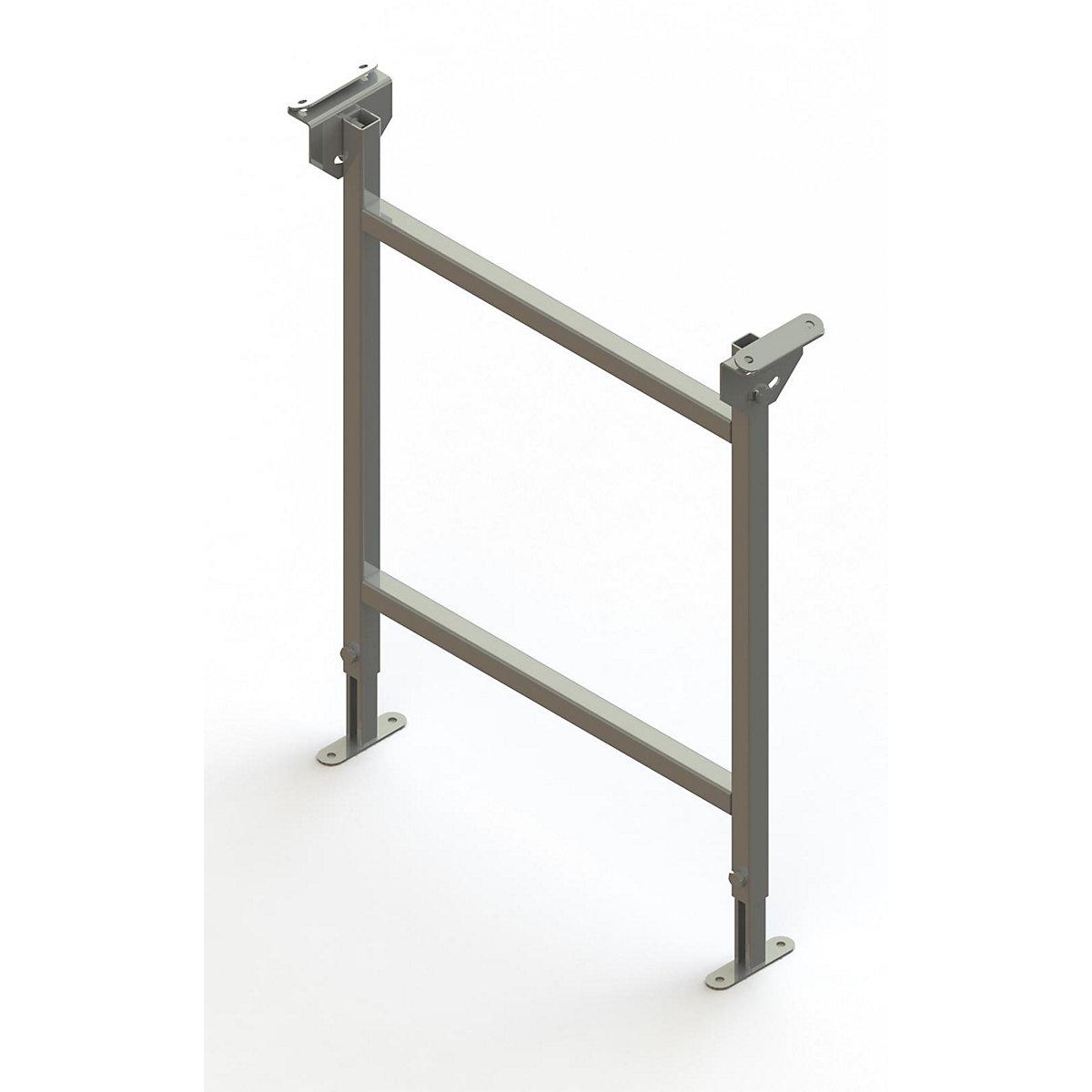 Dual frame support, zinc plated – Gura, track width 600 mm, adjustment range 730 – 1250 mm-5