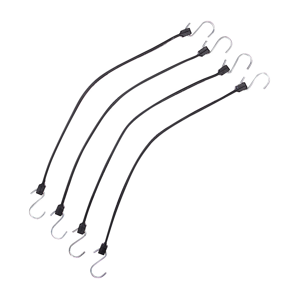 Elastic fastening strap, pack of 4, length 610 mm-1