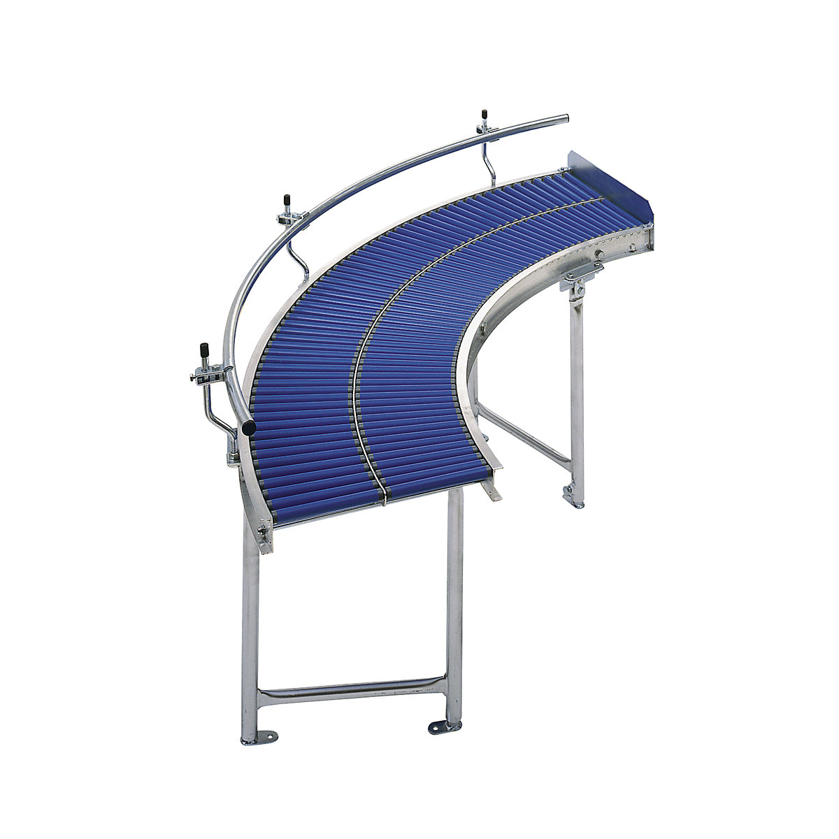 Lateral guide rail for light-duty roller conveyor – Gura (Product illustration 2)-1