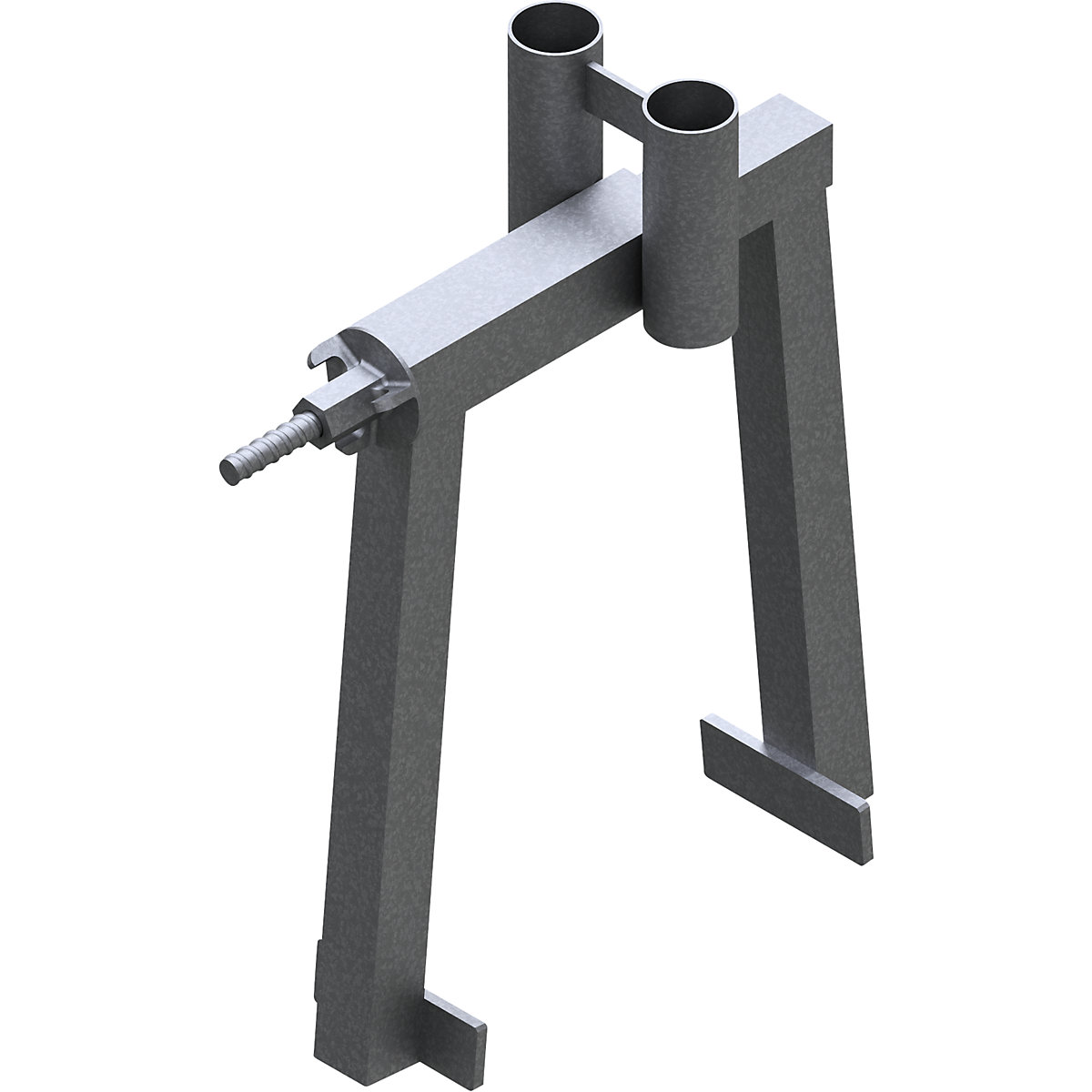 Mounting clamp for concrete walls