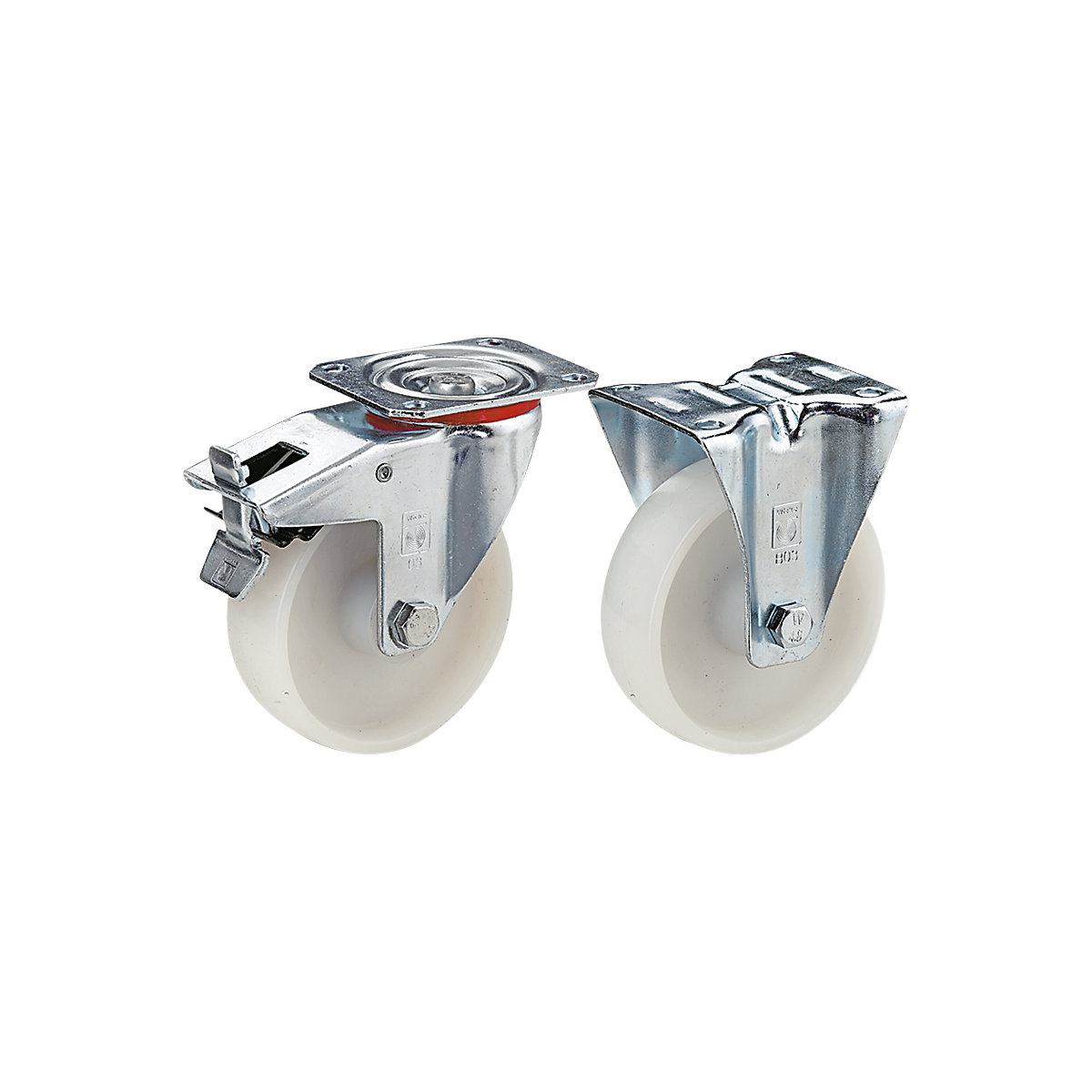 Set of castors