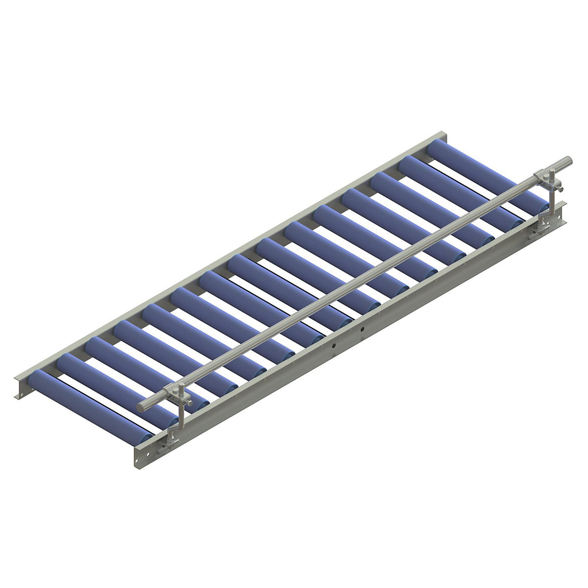 Gura Side guide rail for straight sections of the skate wheel