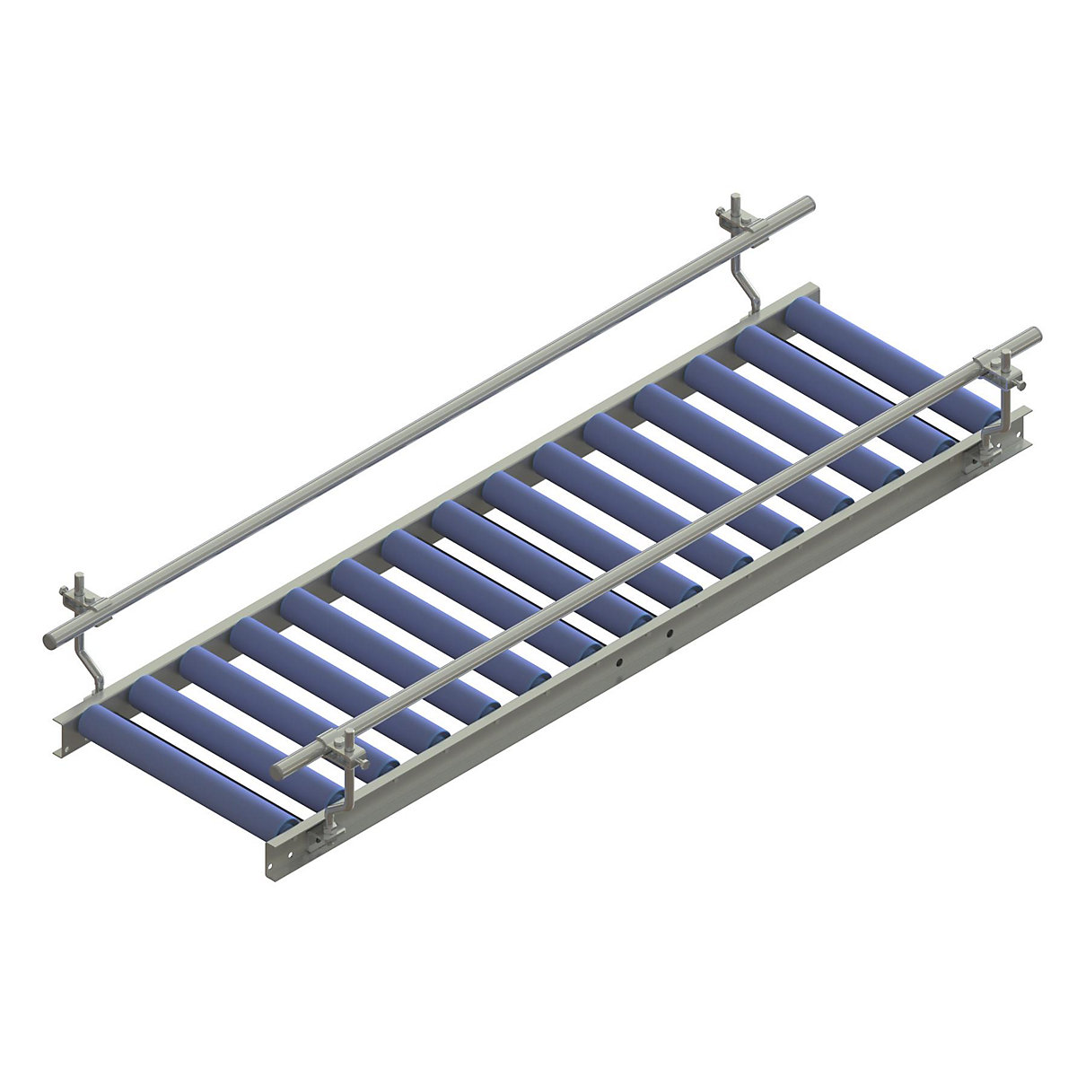 Side guide rail for straight sections of the skate wheel conveyor – Gura, double sided, length 1500 mm-4