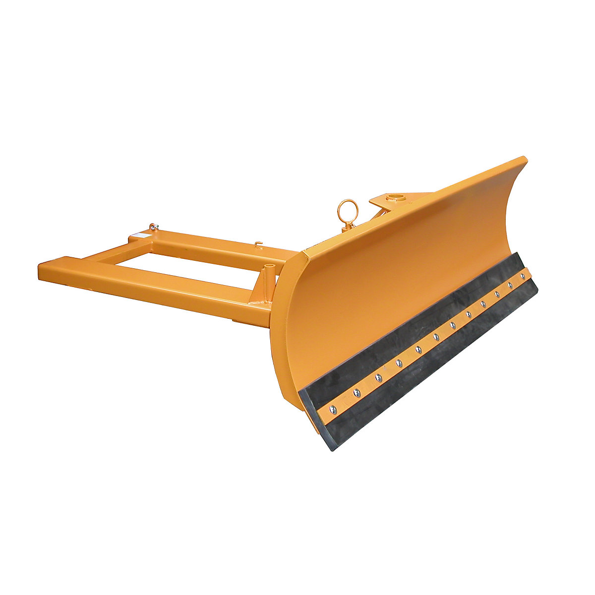 Snow plough for forklifts – eurokraft pro, rubber scraping edge, blade width 1800 mm