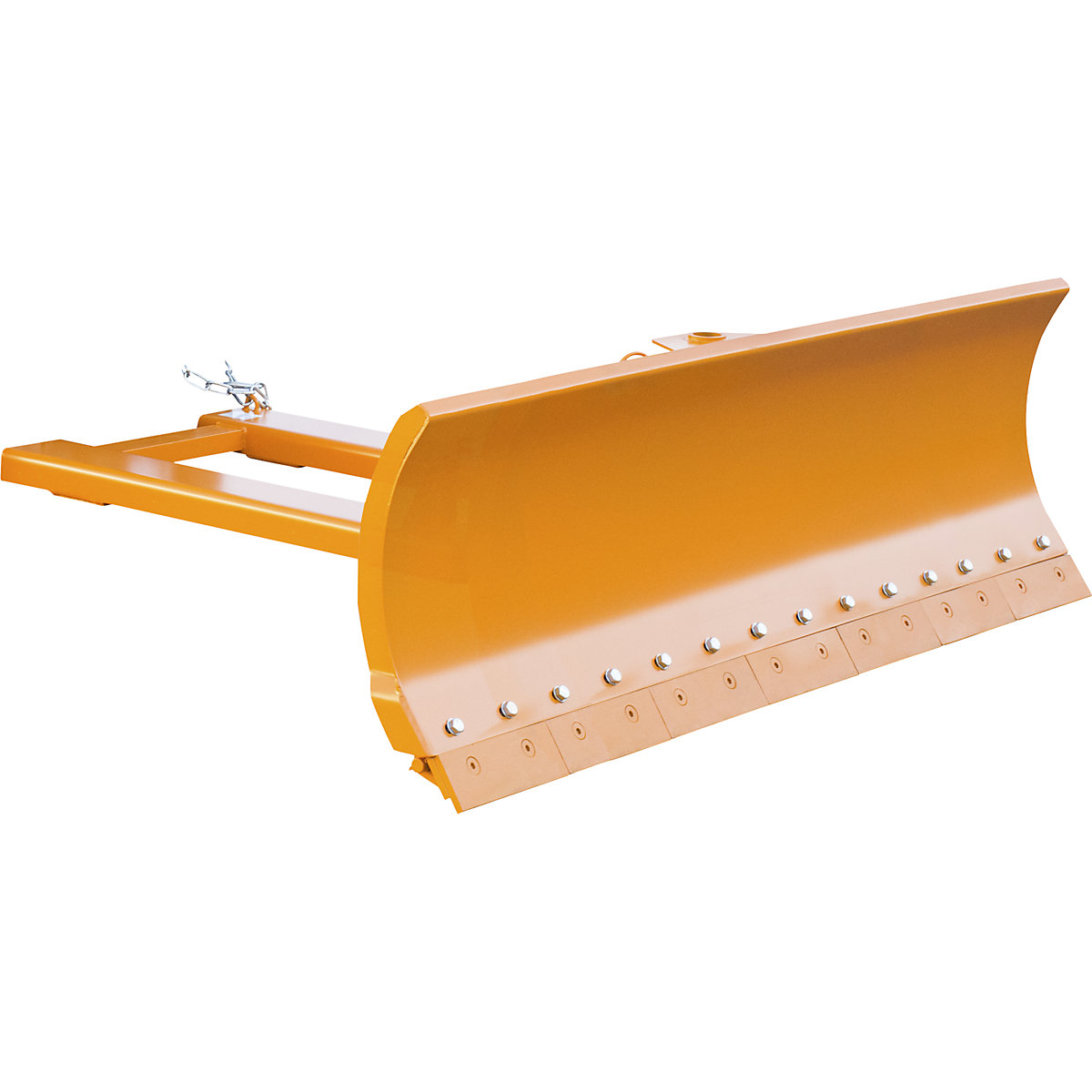 Snow plough for forklifts – eurokraft pro, with spring-loaded blade trims, blade width 2100 mm