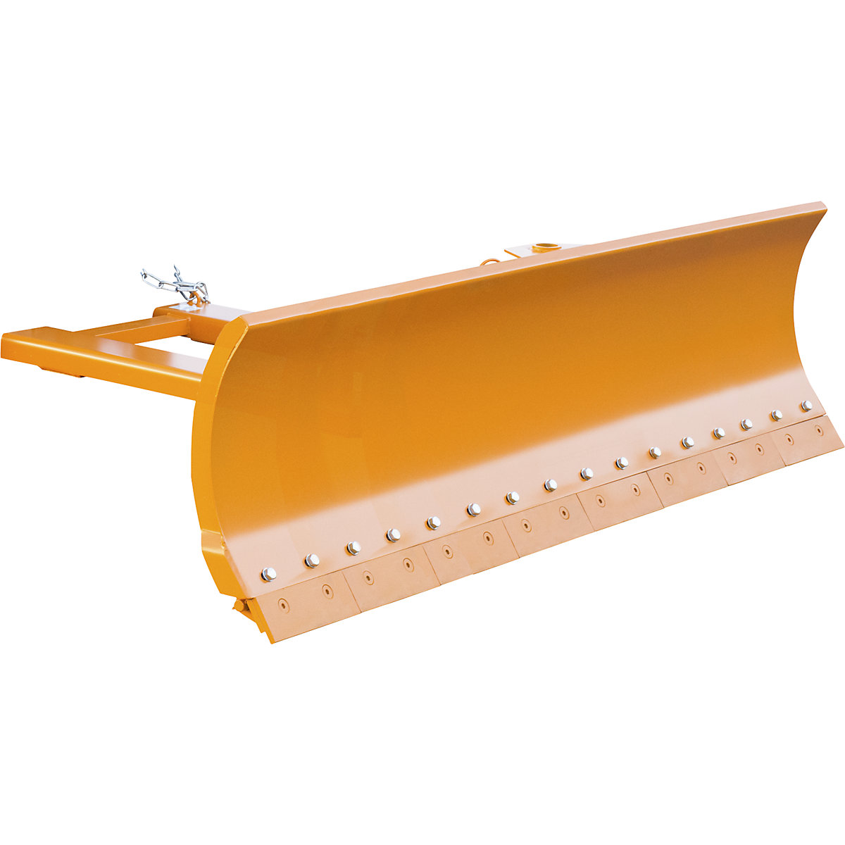 Snow plough for forklifts – eurokraft pro, with spring-loaded blade trims, blade width 2400 mm
