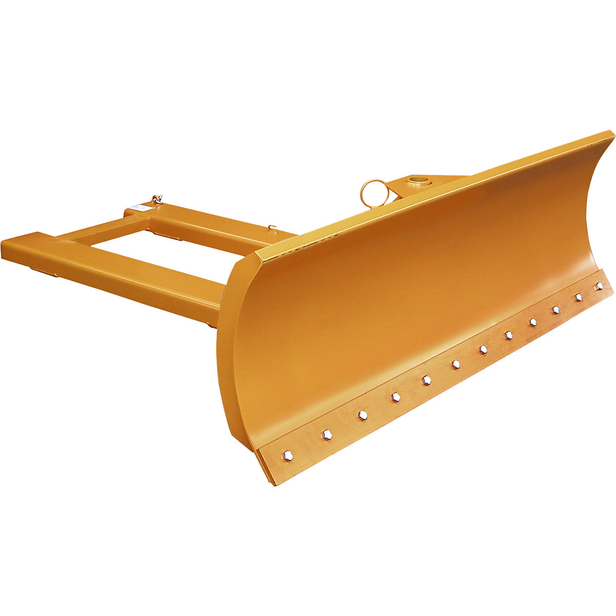 Snow plough for forklifts – eurokraft pro, with steel scraping edge, blade width 1800 mm