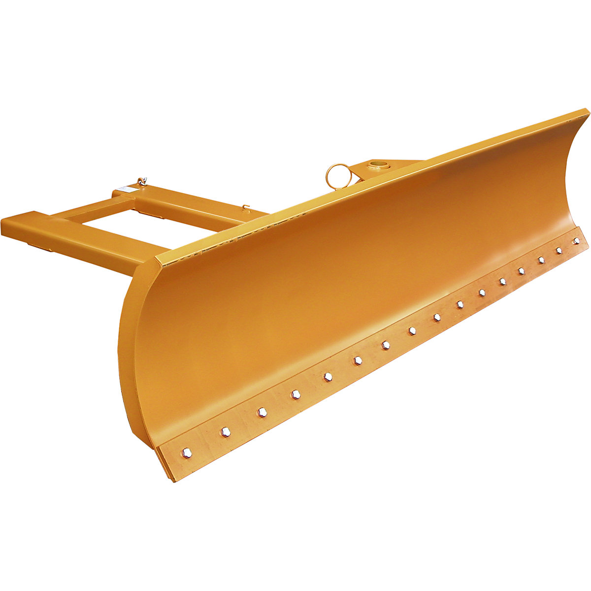 Snow plough for forklifts – eurokraft pro, with steel scraping edge, blade width 2400 mm