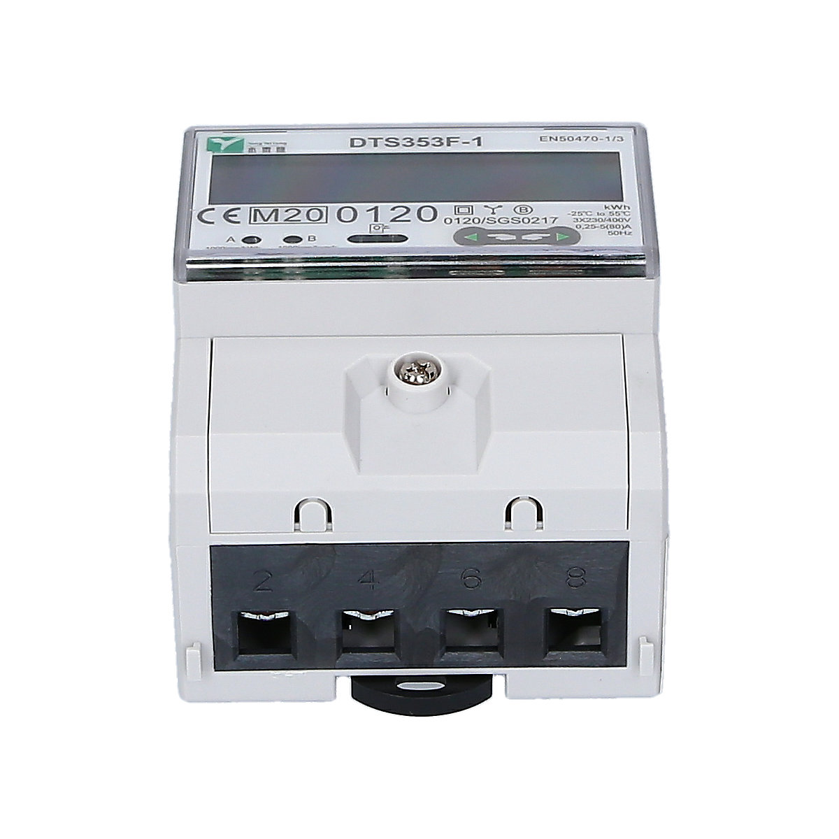efuturo electricity meter for DIN rail, calibrated in accordance with MID