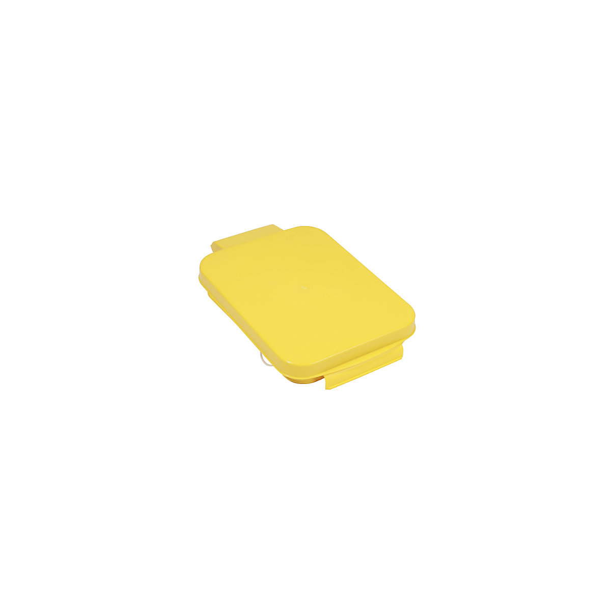 Cover, rectangular, for recyclable waste collectors, yellow-2
