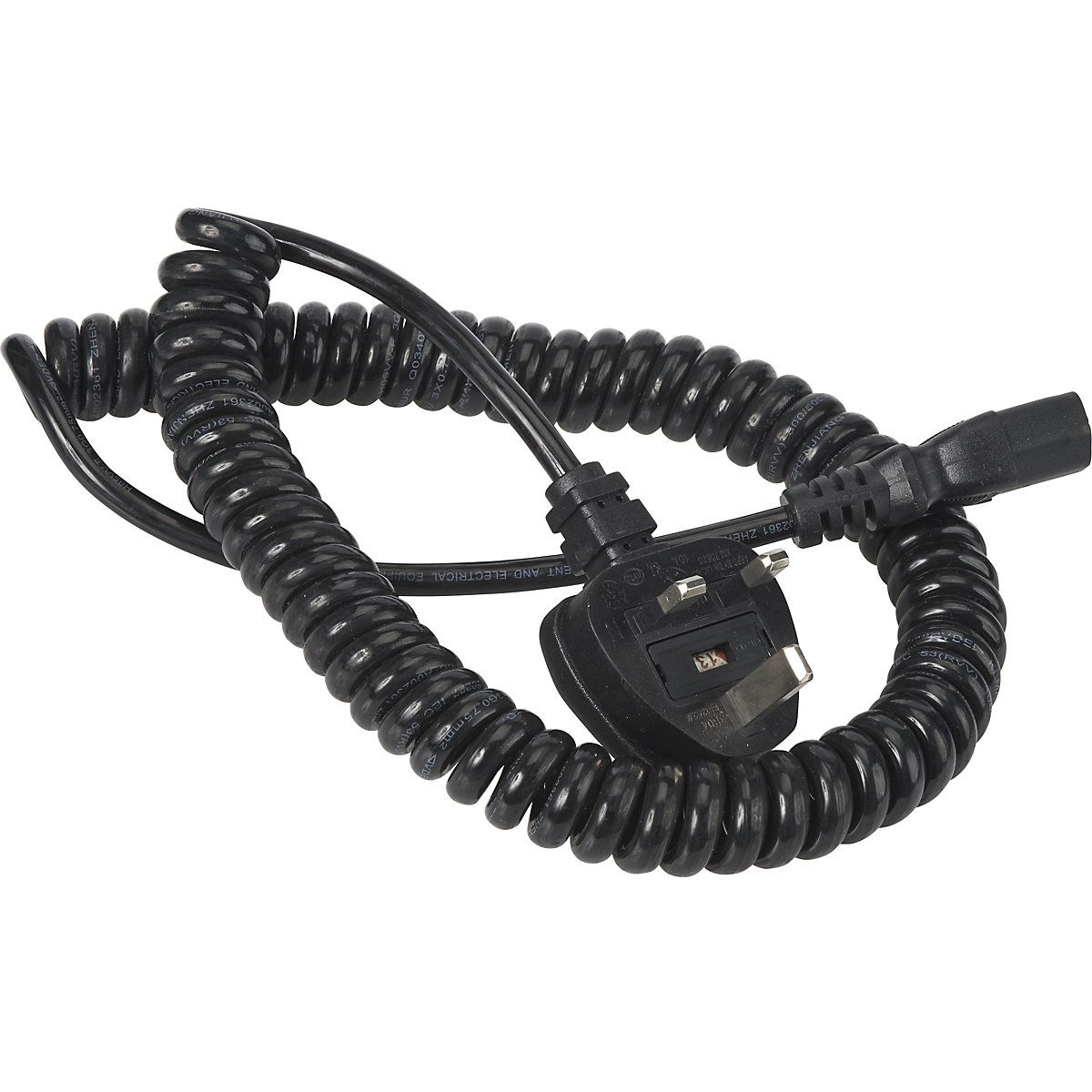 Mains cable with cold device plug
