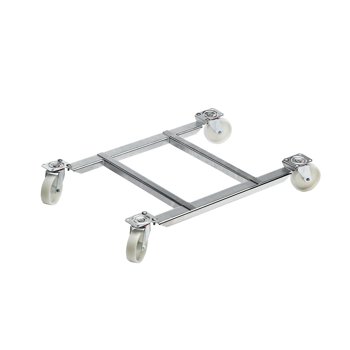 Roller stand – eurokraft pro: with steel roller, lifting range 610 – 970 mm