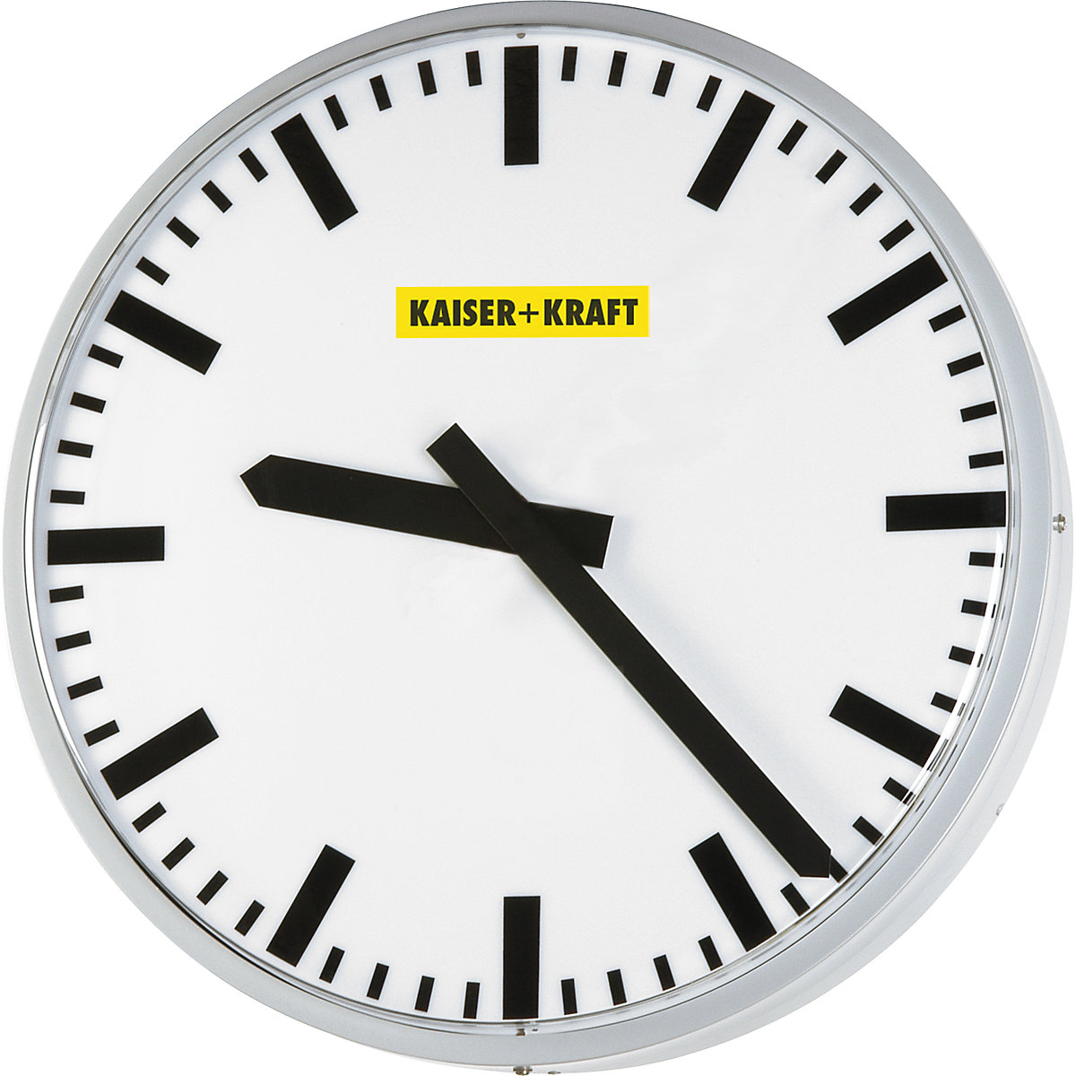 Clock face with individual logo