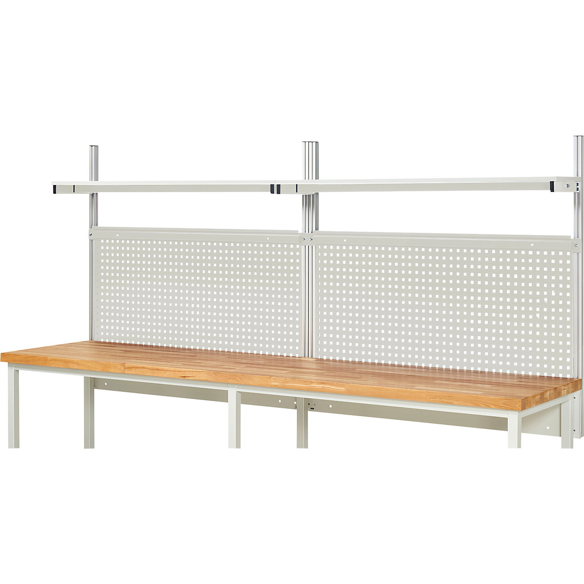 Complete modular system set 1 – RAU, for workbench, width 3000 mm