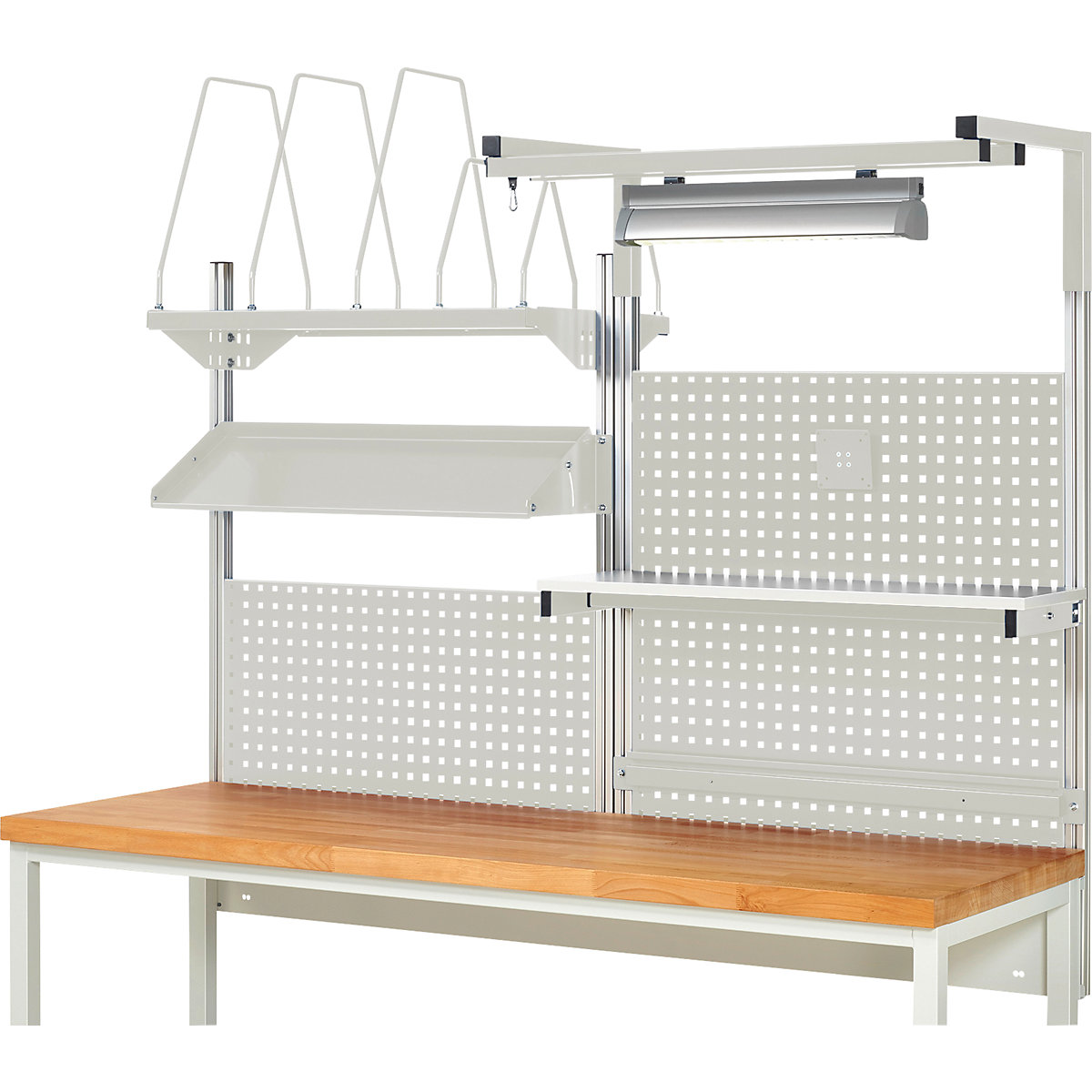 Complete modular system set 6 – RAU, for workbench, width 2000 mm