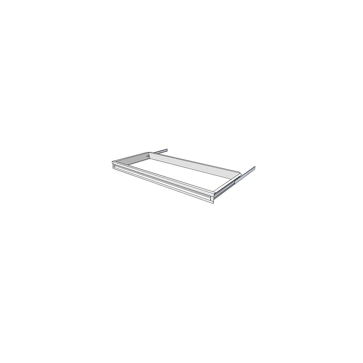 Drawer for shelf cupboard system, height 65 mm, for shelf depth 400 mm-3