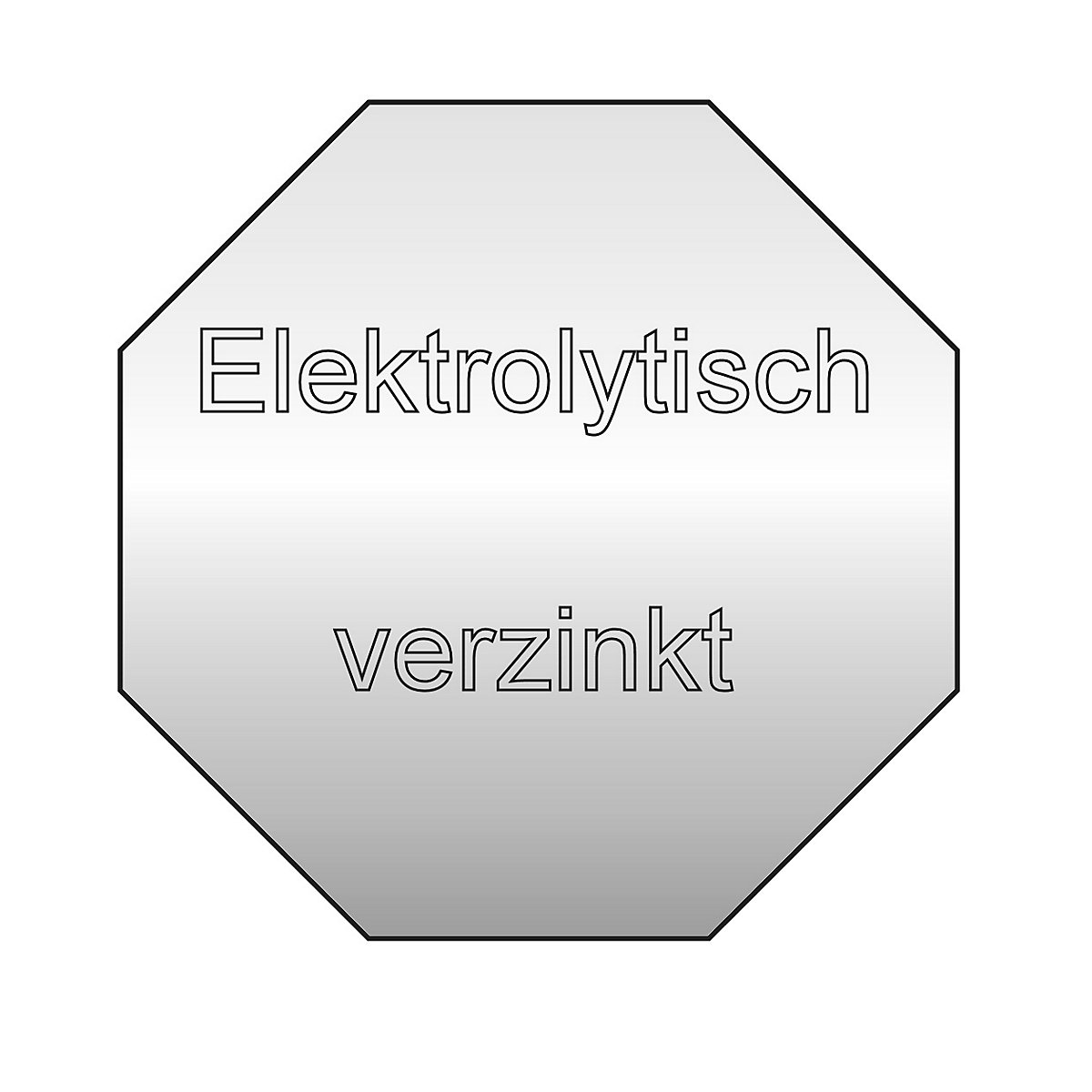 Electrolytically zinc plated - Wolf