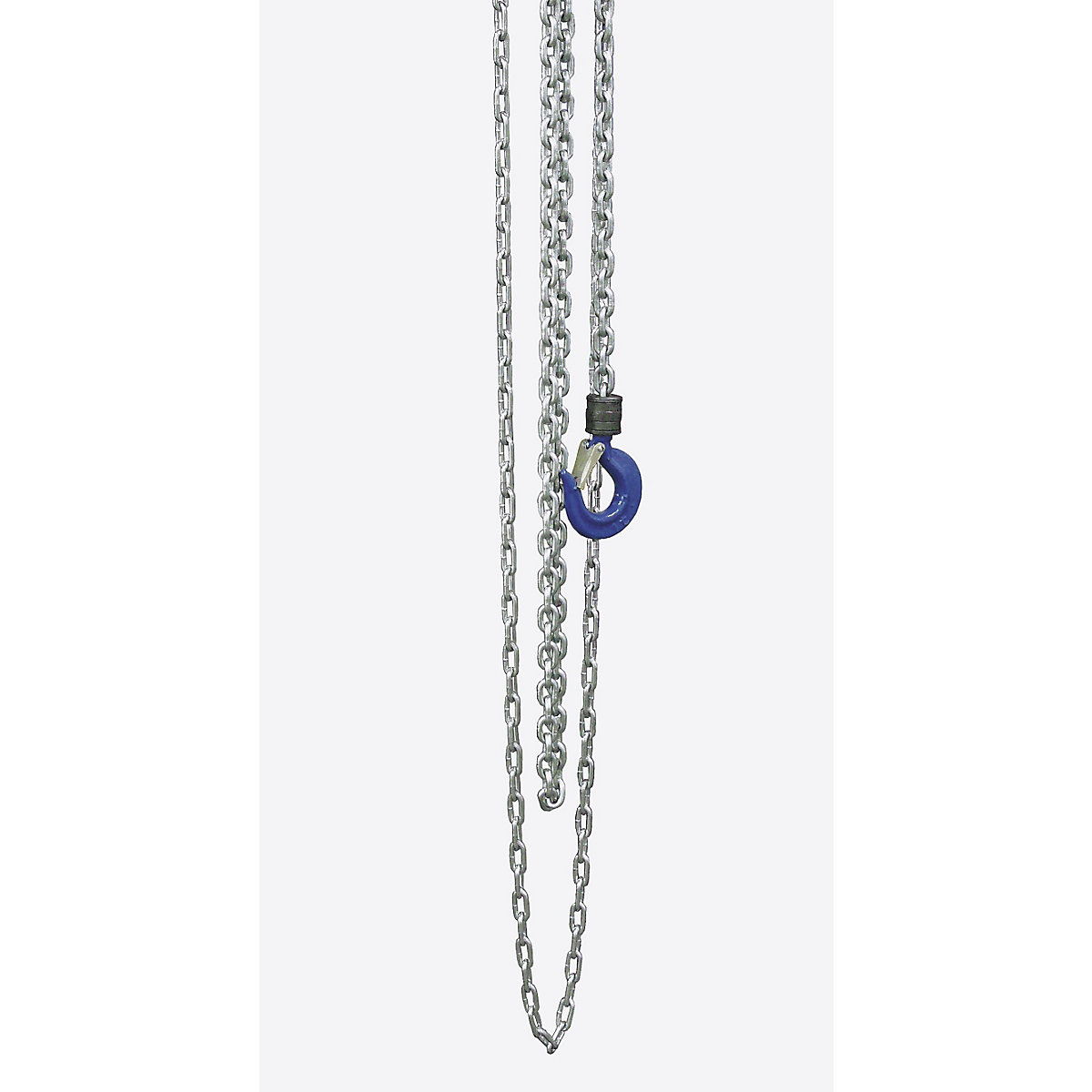 Extension chain for ratchet chain hoists