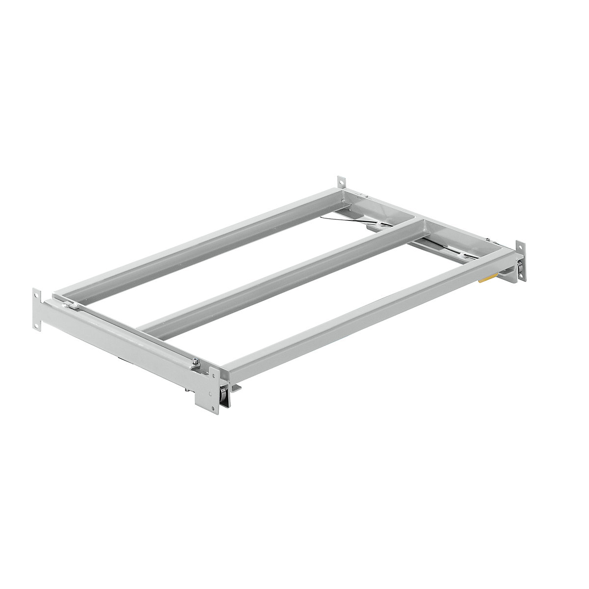 Extension frame – LISTA, WxD 1290 x 860 mm, max. shelf load 1000 kg, 65 % extendable, light grey-6
